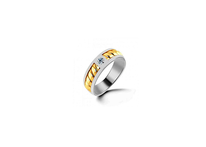 Solitaire Mens Ring